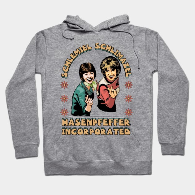 Laverne and Shirley Hoodie by Slightly Unhinged